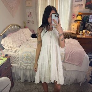 Y2K Forever 21 White Sleeveless Dress
